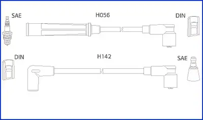 Zündleitungssatz HÜCO 134439 Bild Zündleitungssatz HÜCO 134439