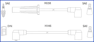 Zündleitungssatz HÜCO 134448