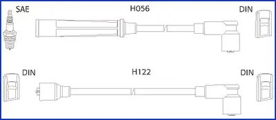 Zündleitungssatz HÜCO 134474
