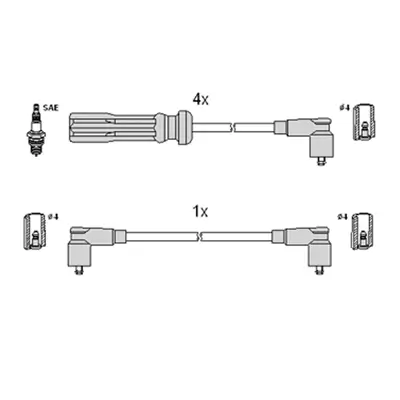 Zündleitungssatz HÜCO 134548 Bild Zündleitungssatz HÜCO 134548