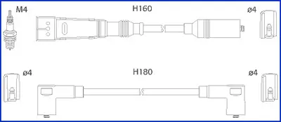 Zündleitungssatz HÜCO 134705
