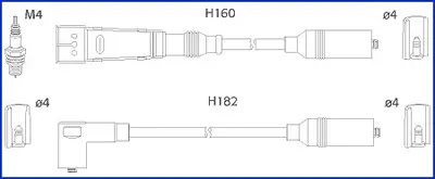 Zündleitungssatz HÜCO 134716 Bild Zündleitungssatz HÜCO 134716