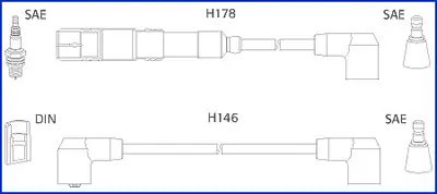 Zündleitungssatz HÜCO 134755