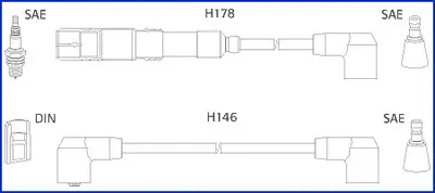 Zündleitungssatz HÜCO 134756