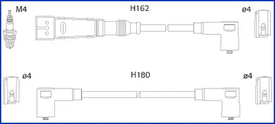 Zündleitungssatz HÜCO 134784 Bild Zündleitungssatz HÜCO 134784