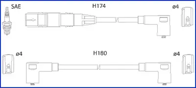 Zündleitungssatz HÜCO 134808