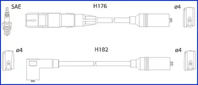 Zündleitungssatz HÜCO 134817