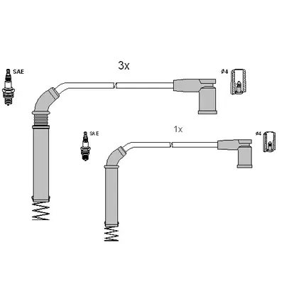 Zündleitungssatz HÜCO 134964